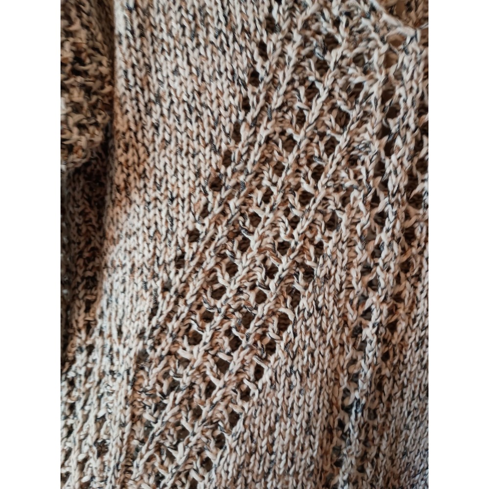 J Jill Marled Open Knit Coastal Casual Textured V Neck Sweater Relaxed Sz SP - Picture 5 of 12